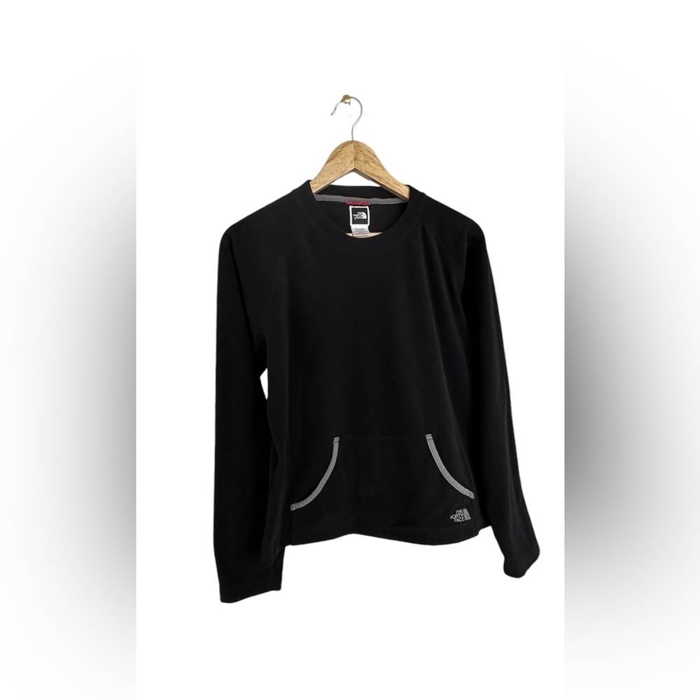 Women’s The North Face Black Pullover Shirt Top XL Fits Large Medium Pockets